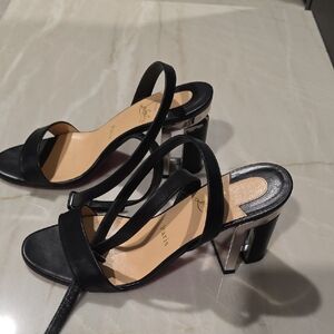 Christian Louboutin Black Leather Sandals